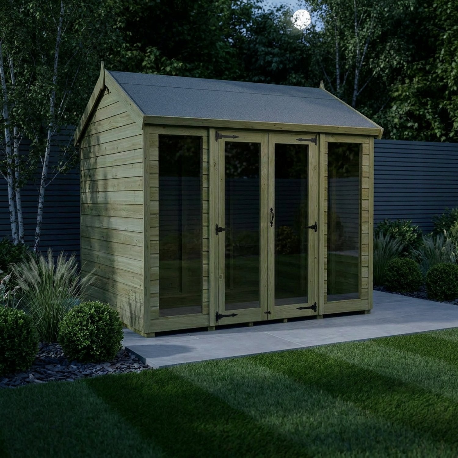 8 x 7 Apex Summer House (Full Height Window) - view 6
