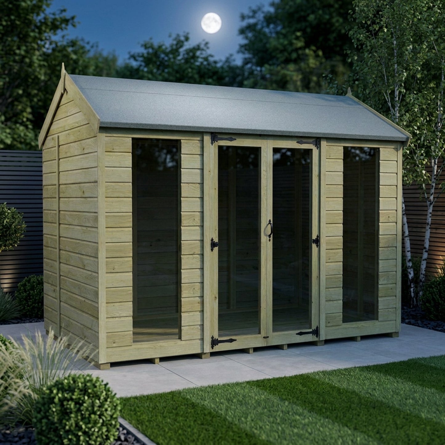 10 x 6 Apex Summer House (Full Height Window) - view 5