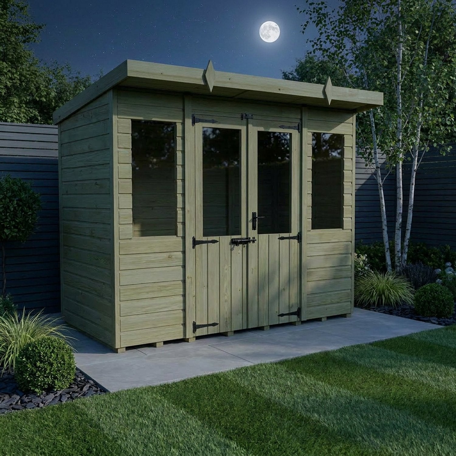8 x 4 Pent Summer House - view 4