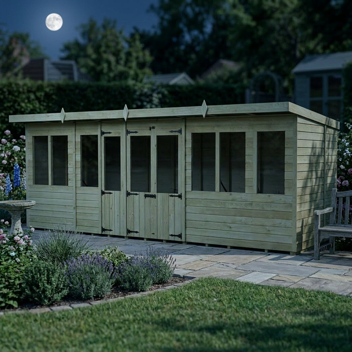 20 x 5 Pent Summer House - view 6