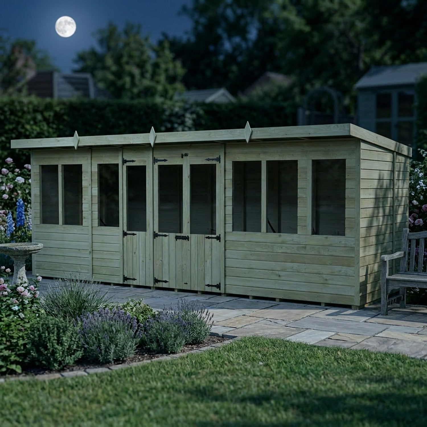 20 x 5 Pent Summer House - view 6