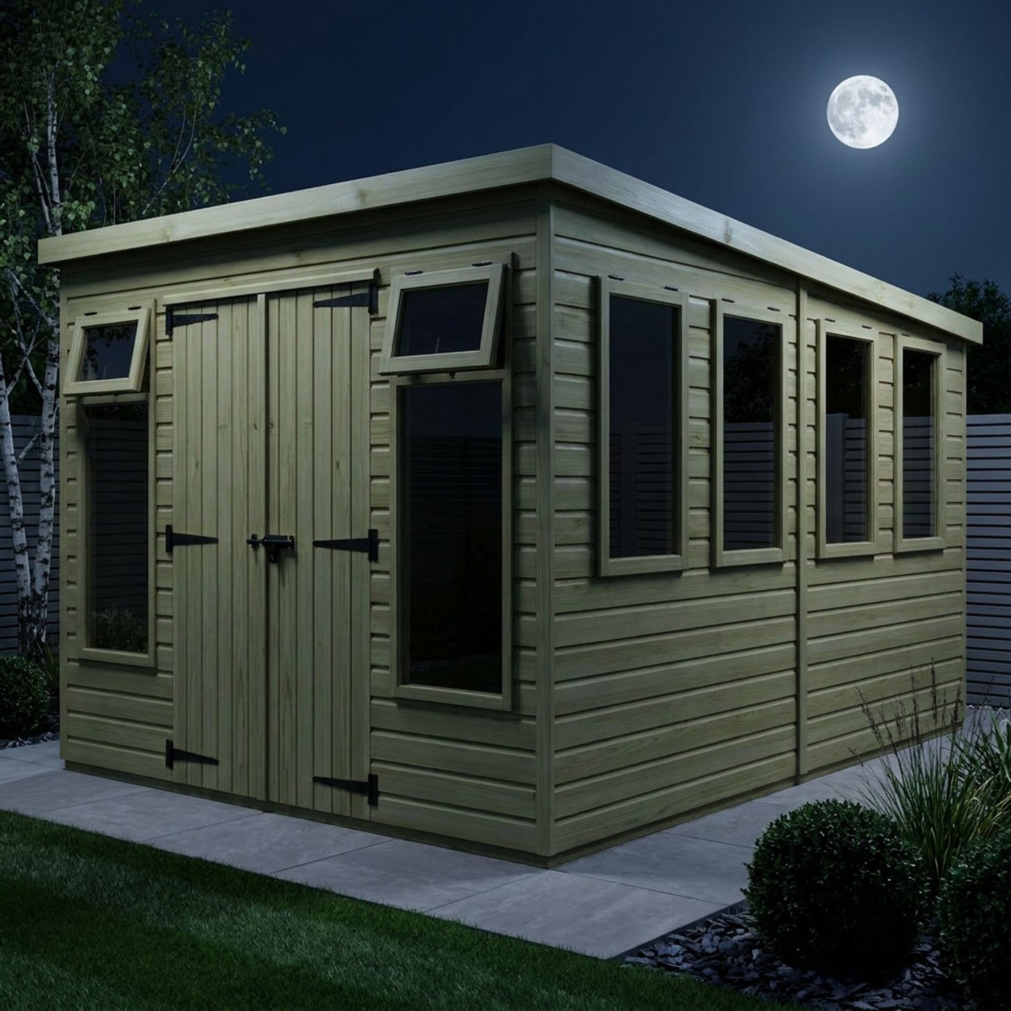 20 x 9 Pent Summer House - view 4