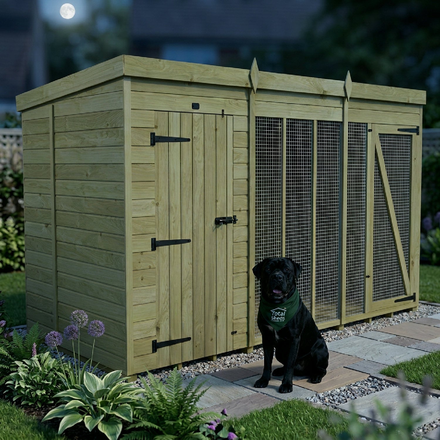 12 x 6 Dog Kennel And Run (Full Height) - view 6