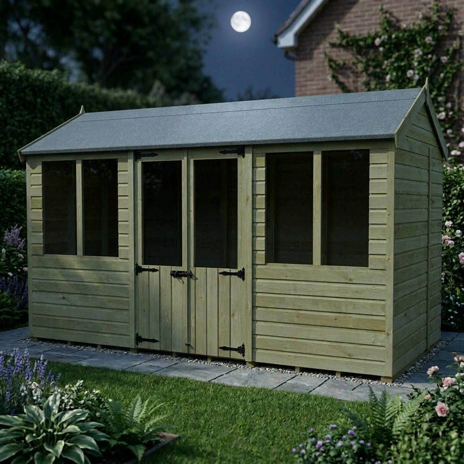 12 x 7 Apex Summer House - view 5