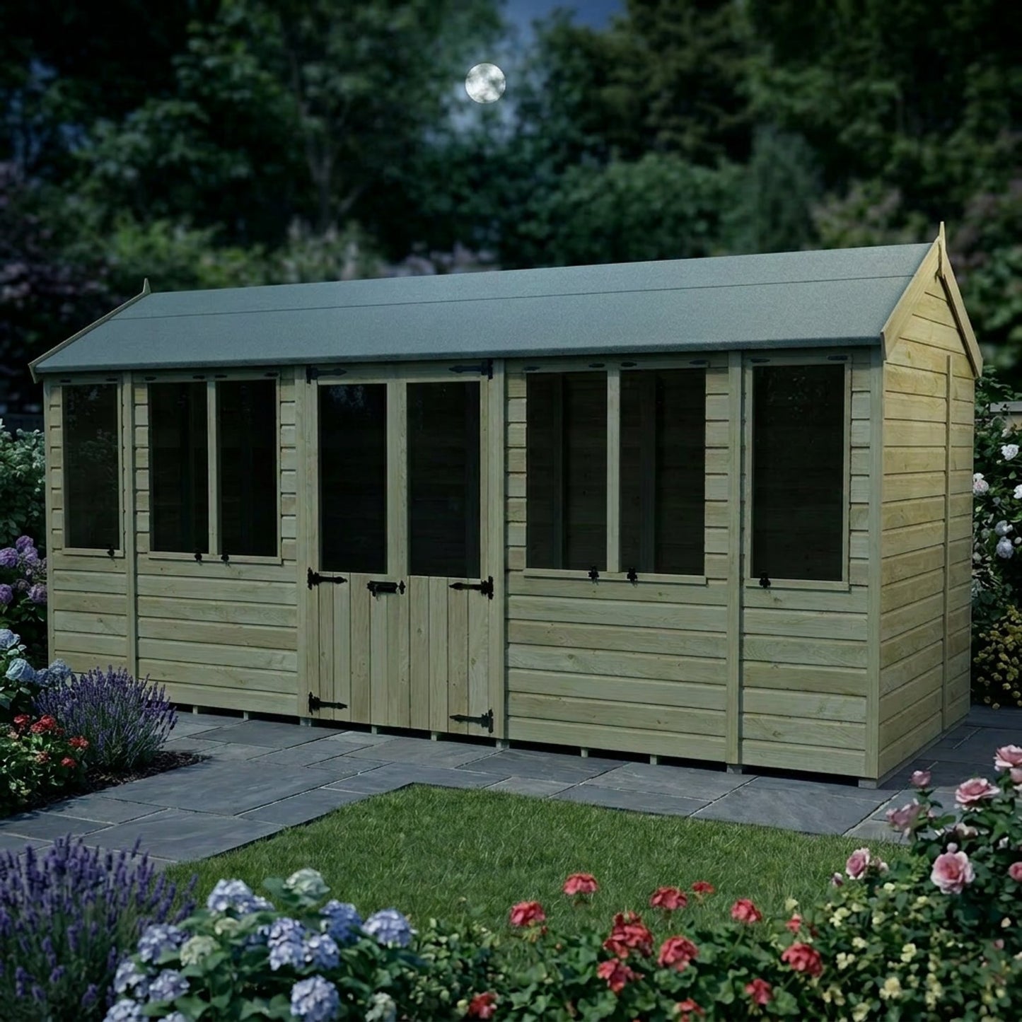 16 x 5 Apex Summer House - view 4