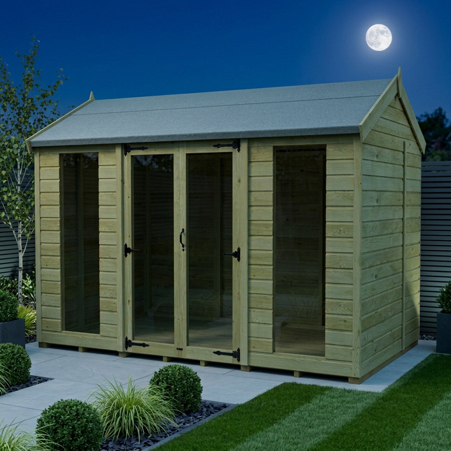 10 x 7 Apex Summer House (Full Height Window) - view 5