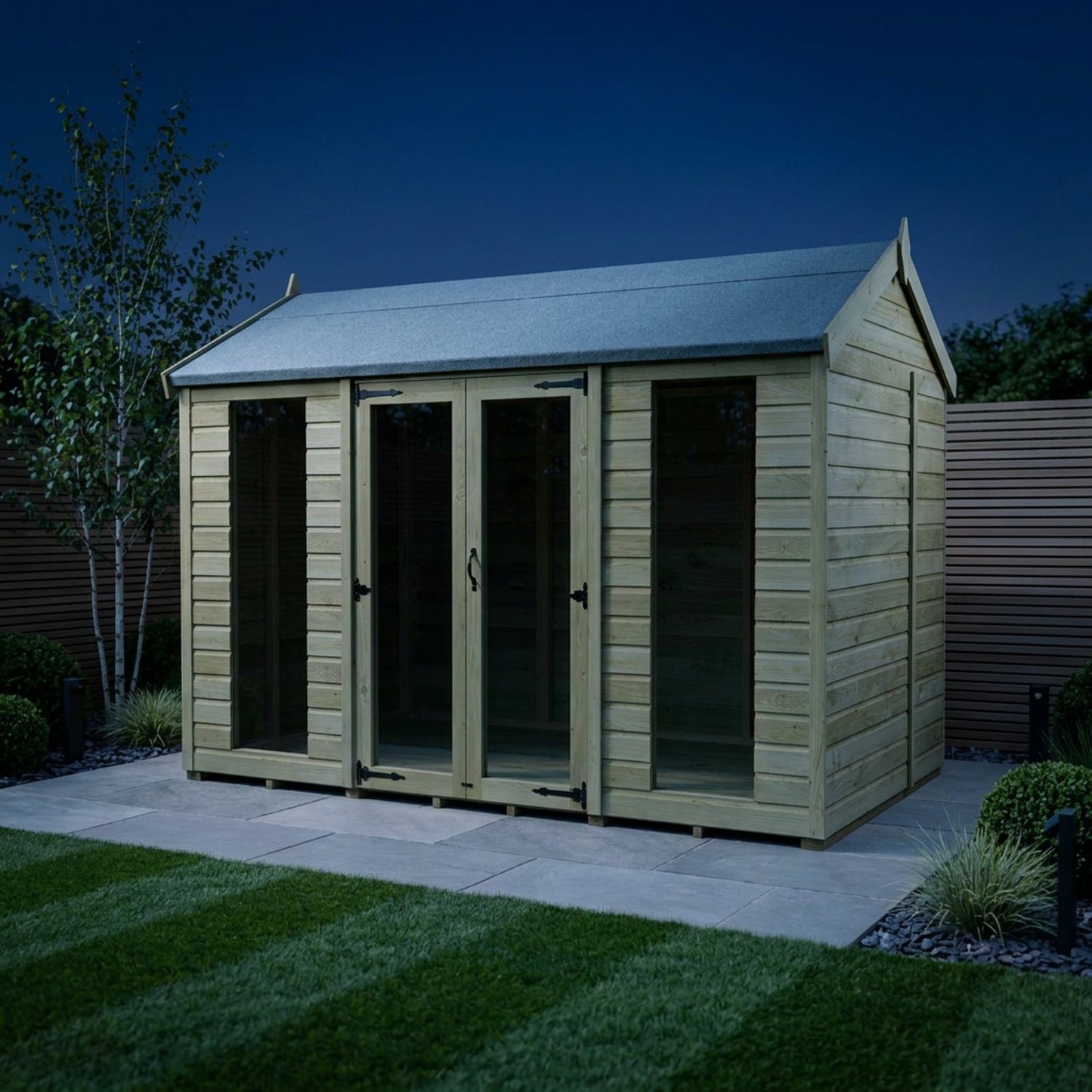 10 x 8 Apex Summer House (Full Height Window) - view 6