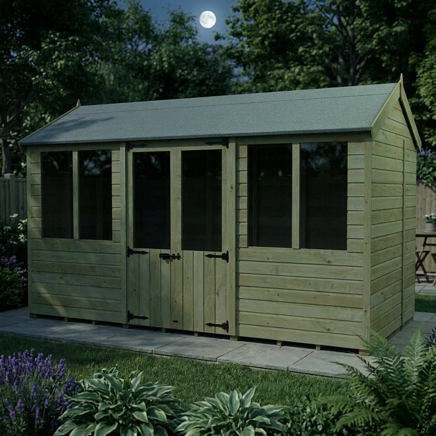 12 x 5 Apex Summer House - view 4