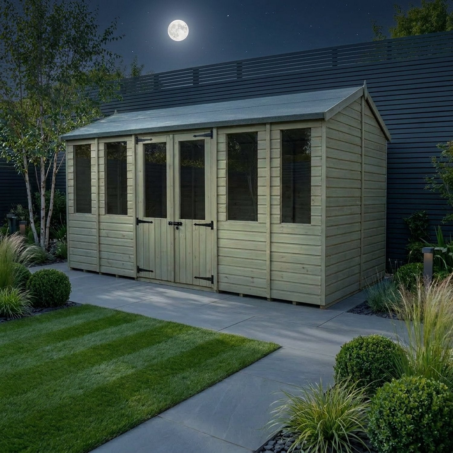 14 x 4 Apex Summer House - view 6