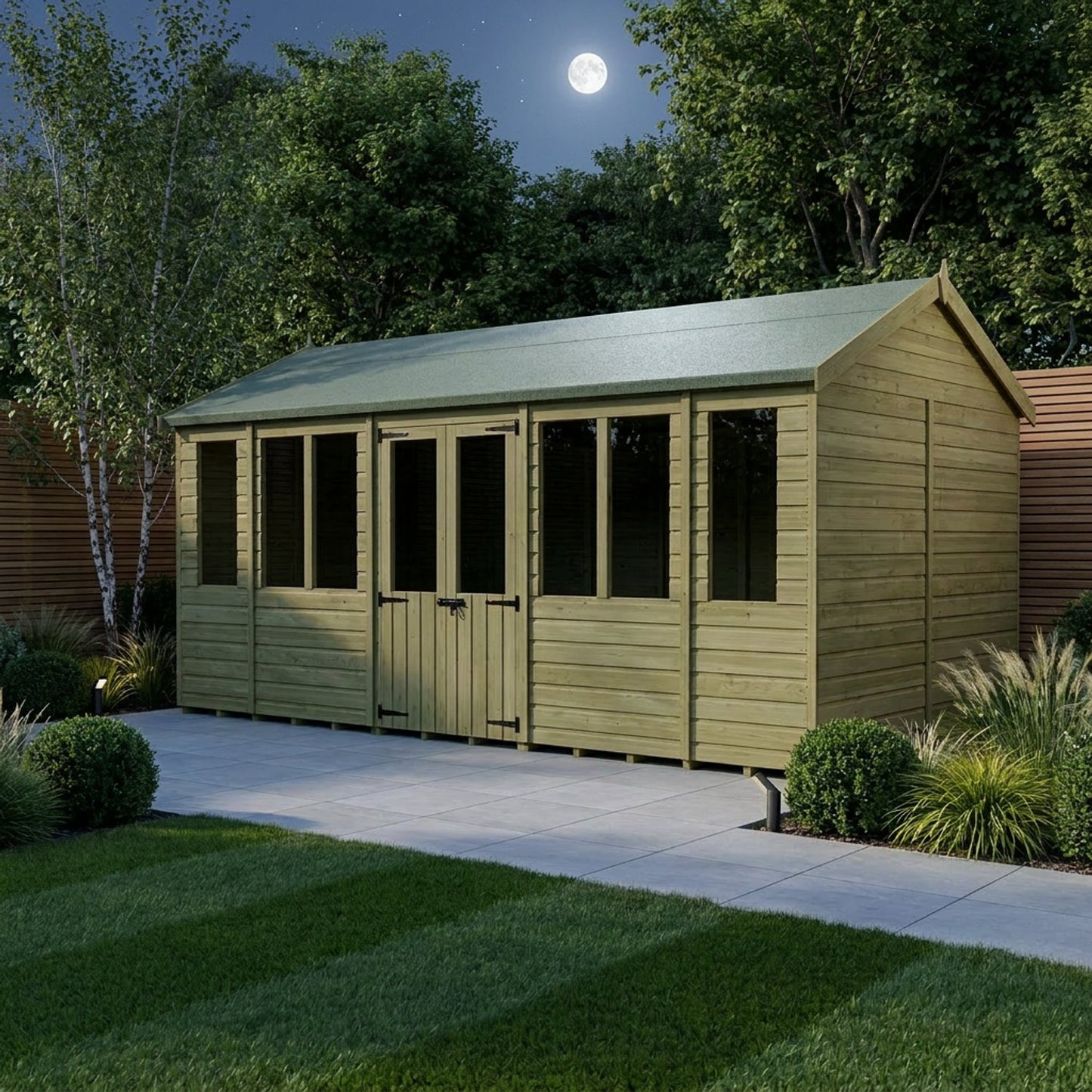 18 x 5 Apex Summer House - view 3