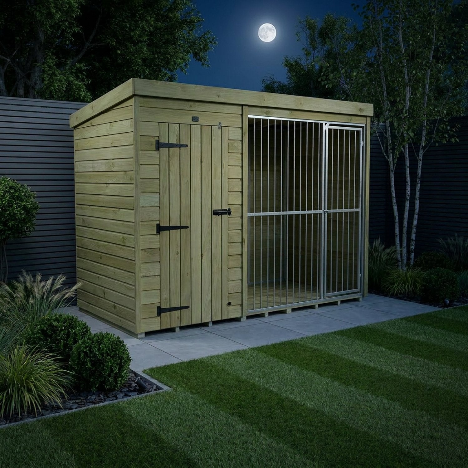 10 x 4 Dog Kennel And Run (Full Height With Bars) - view 5