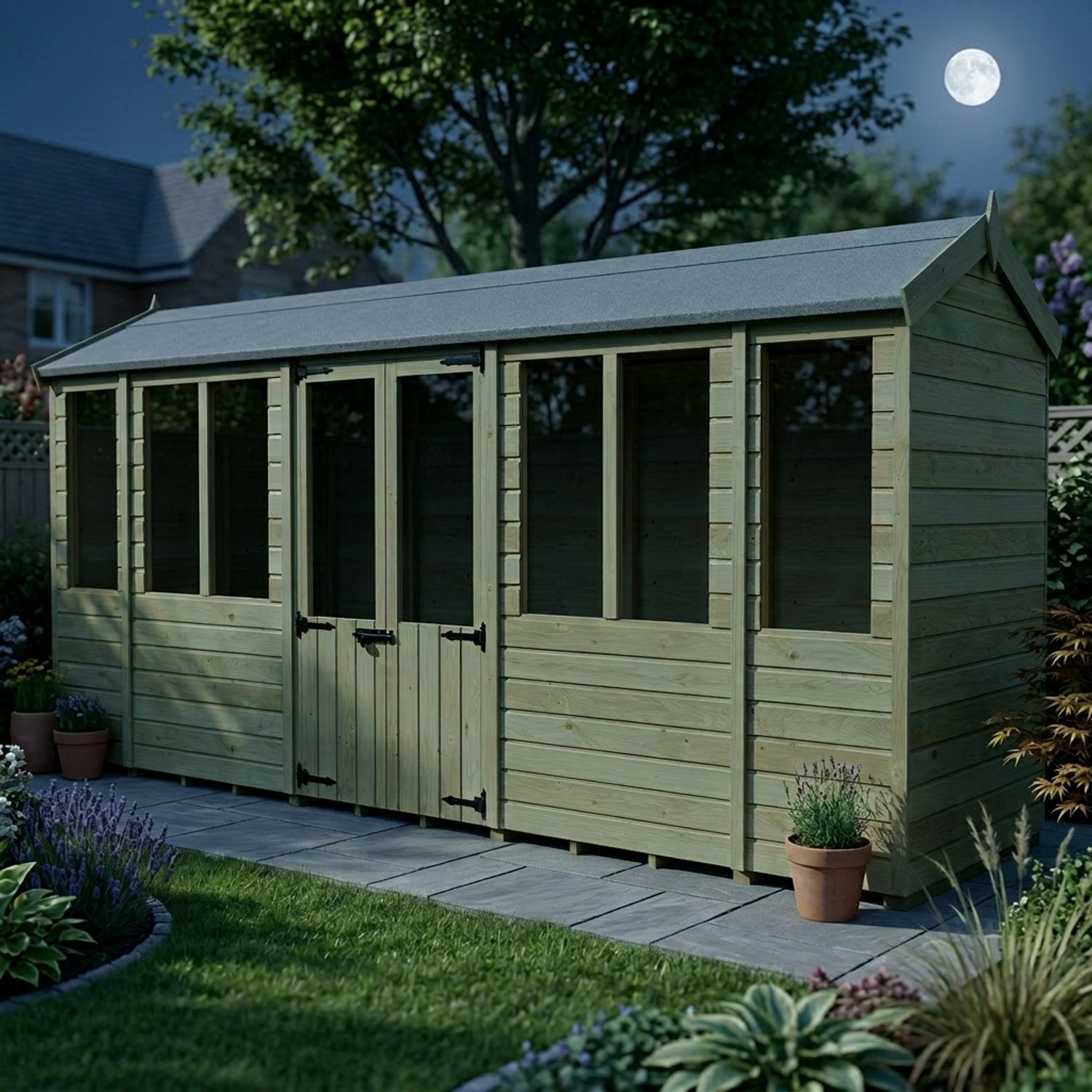 16 x 4 Apex Summer House - view 4