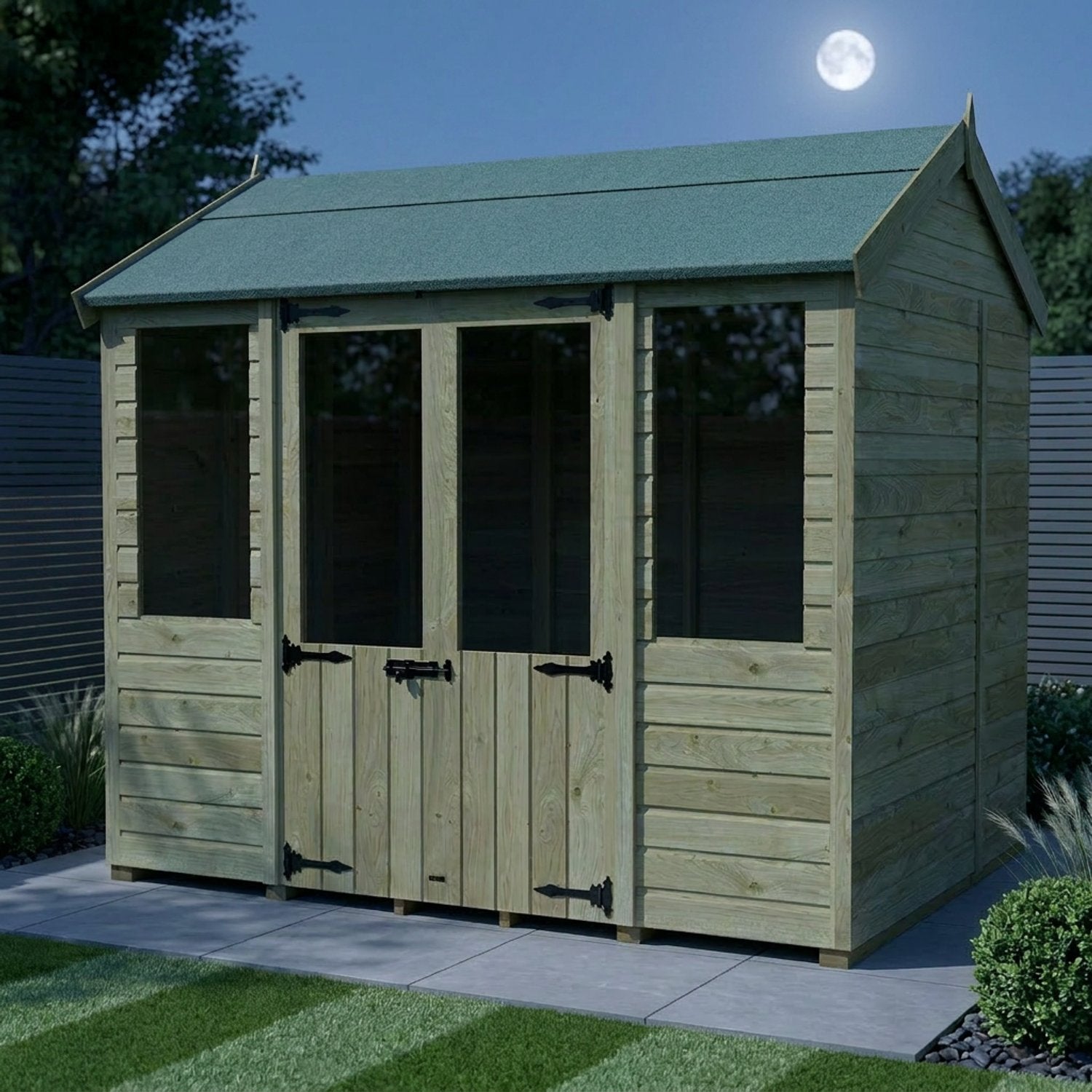 8 x 6 Apex Summer House - view 3