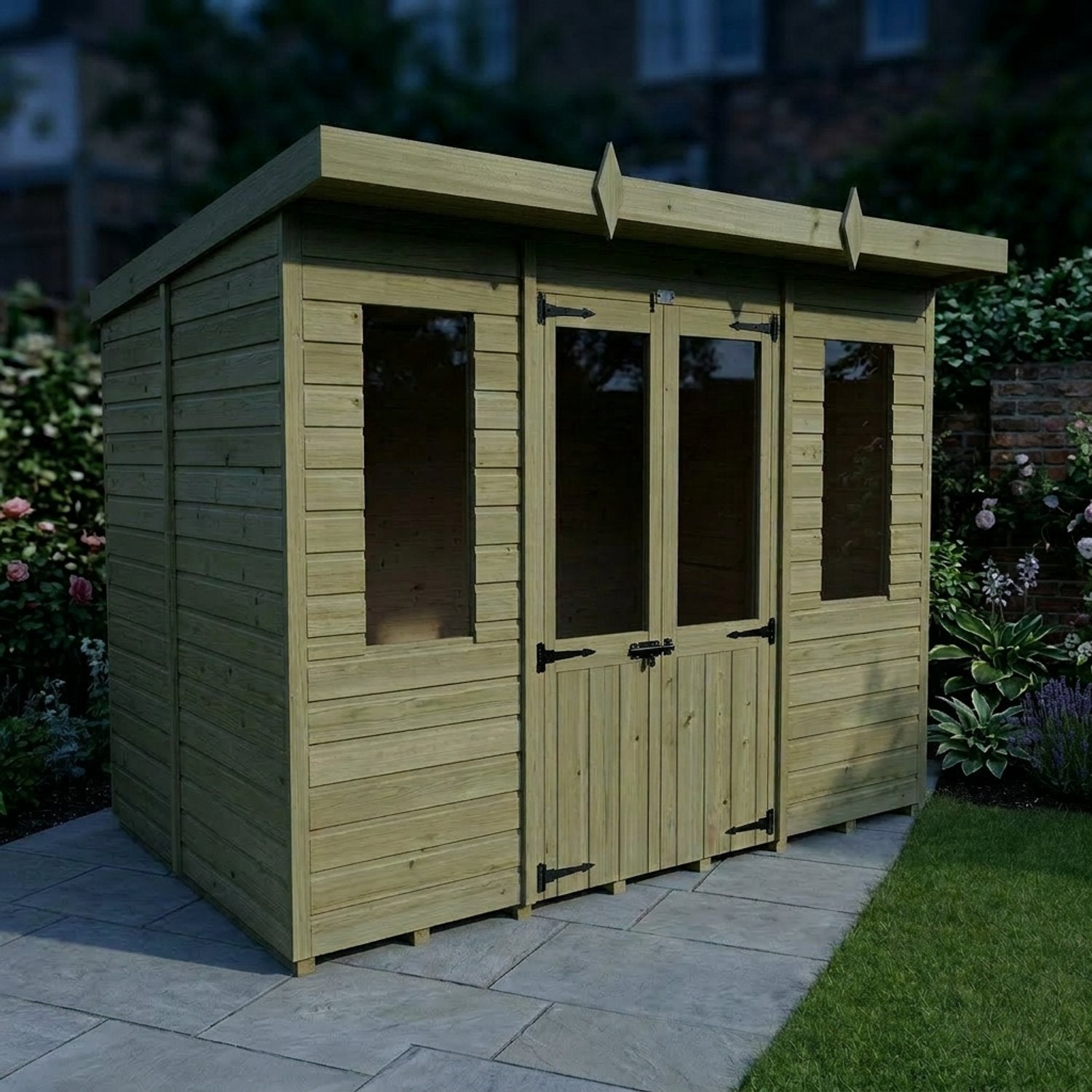 10 x 6 Pent Summer House - view 6