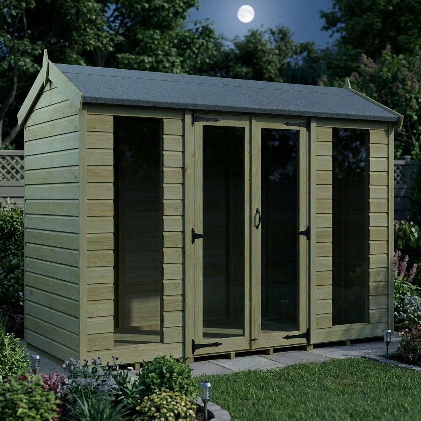 10 x 4 Apex Summer House (Full Height Window) - view 4