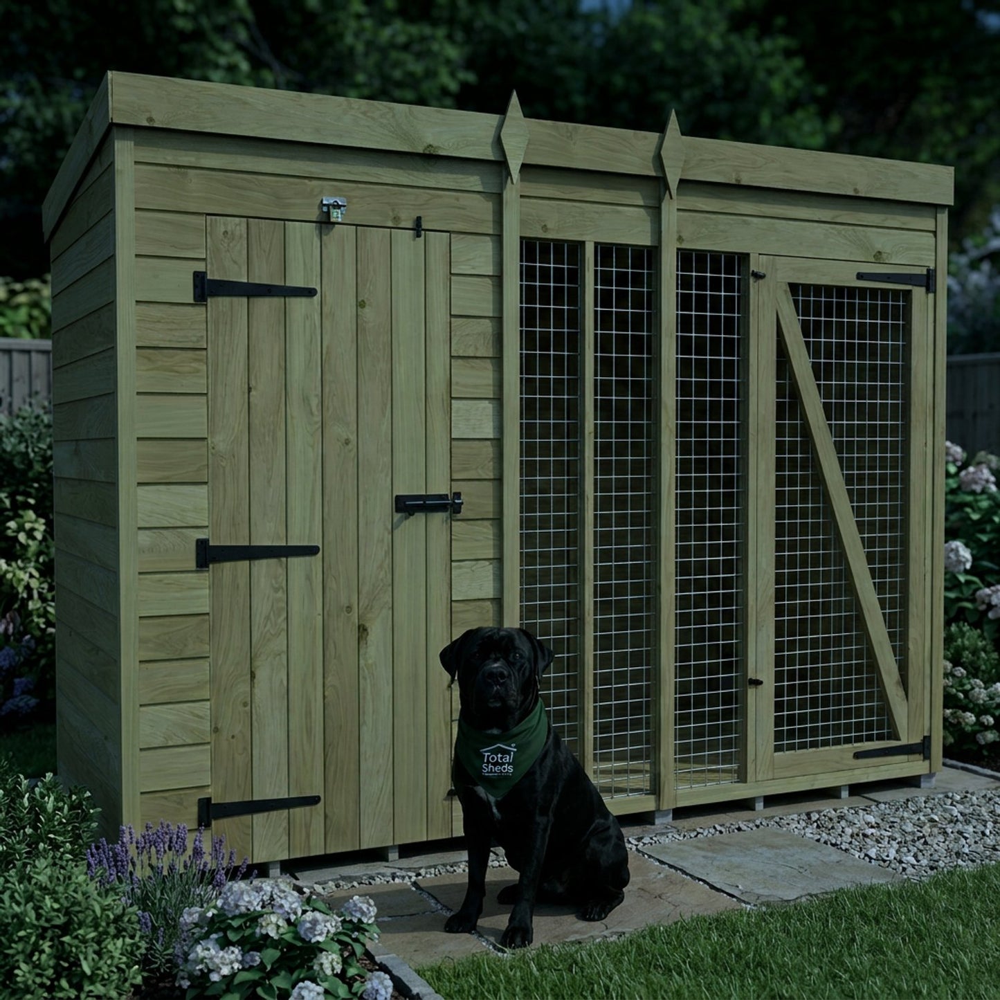 10 x 4 Dog Kennel And Run (Full Height) - view 5