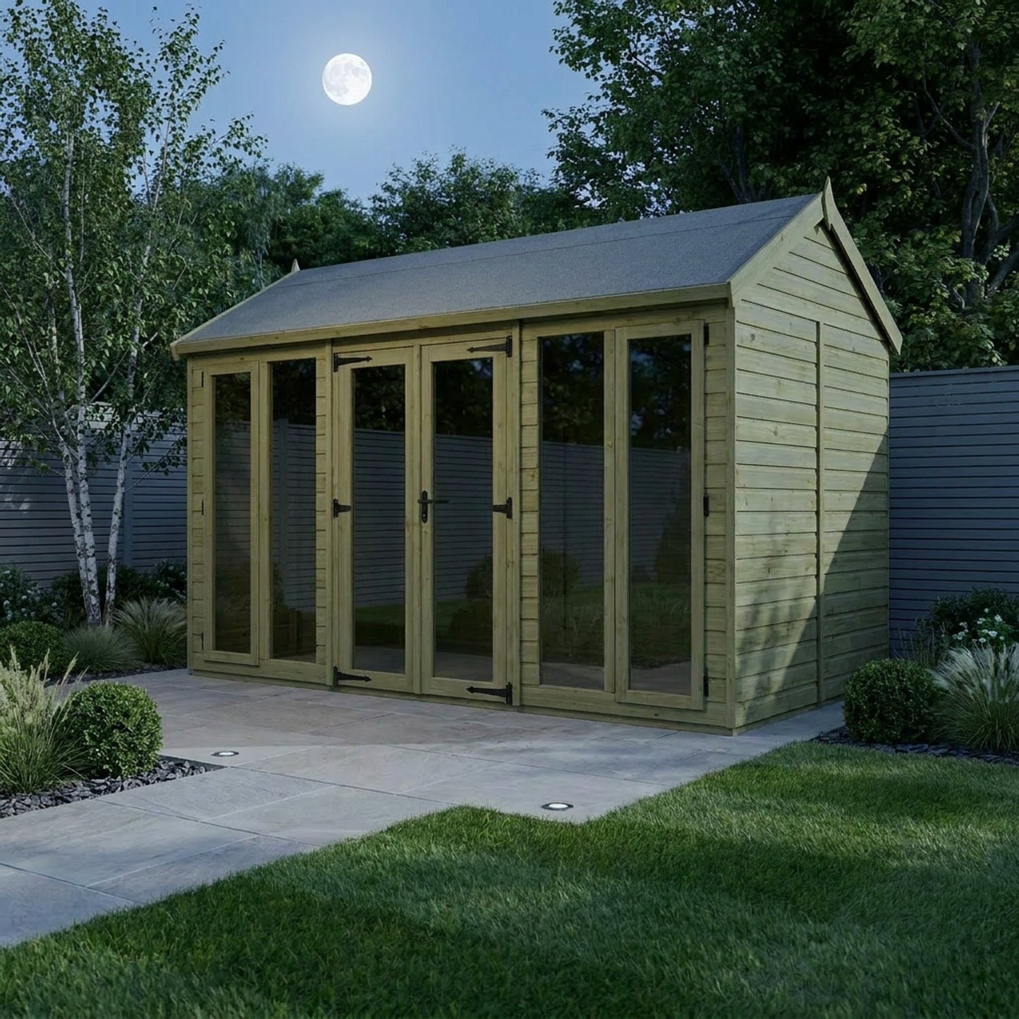 12 x 6 Apex Summer House (Full Height Window) - view 6