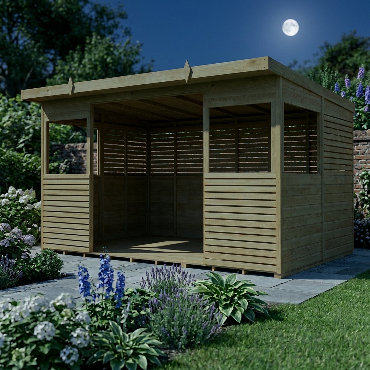 12 x 8 BBQ/Outdoor Kitchen Shelter - view 3