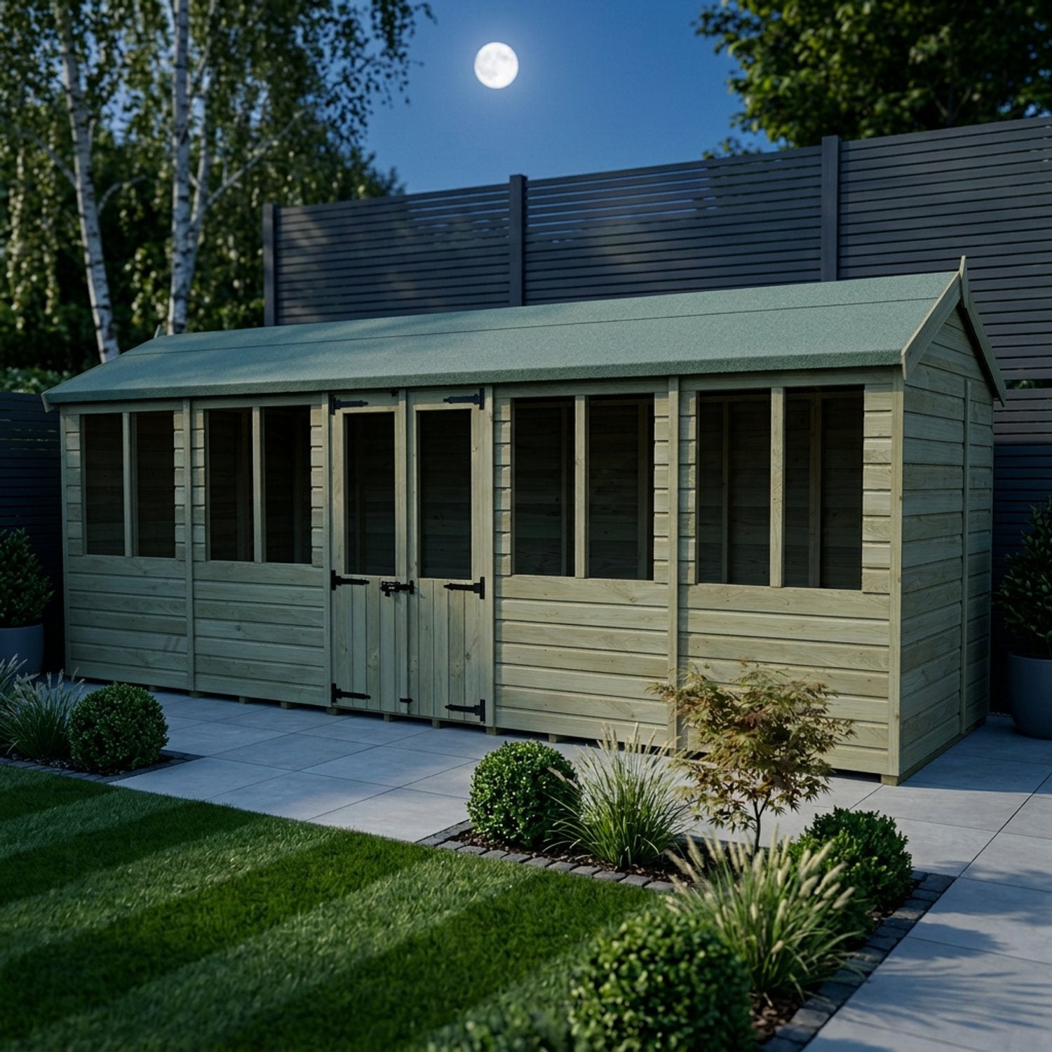 20 x 6 Apex Summer House - view 3