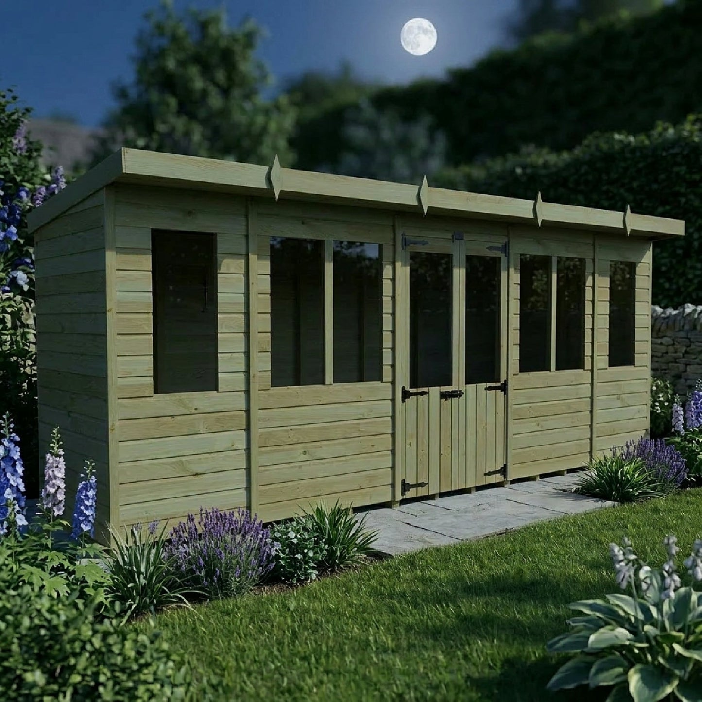 18 x 4 Pent Summer House - view 4