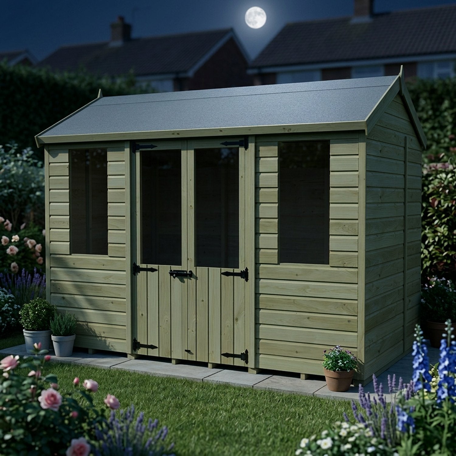 10 x 6 Apex Summer House - view 3