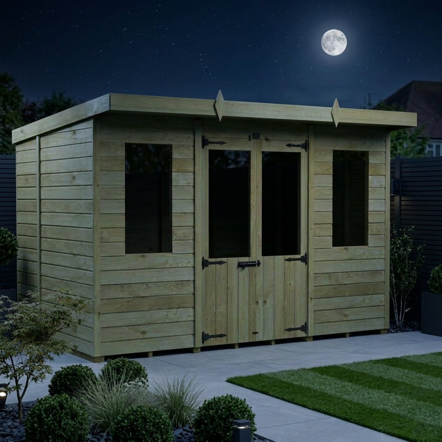 10 x 7 Pent Summer House - view 5