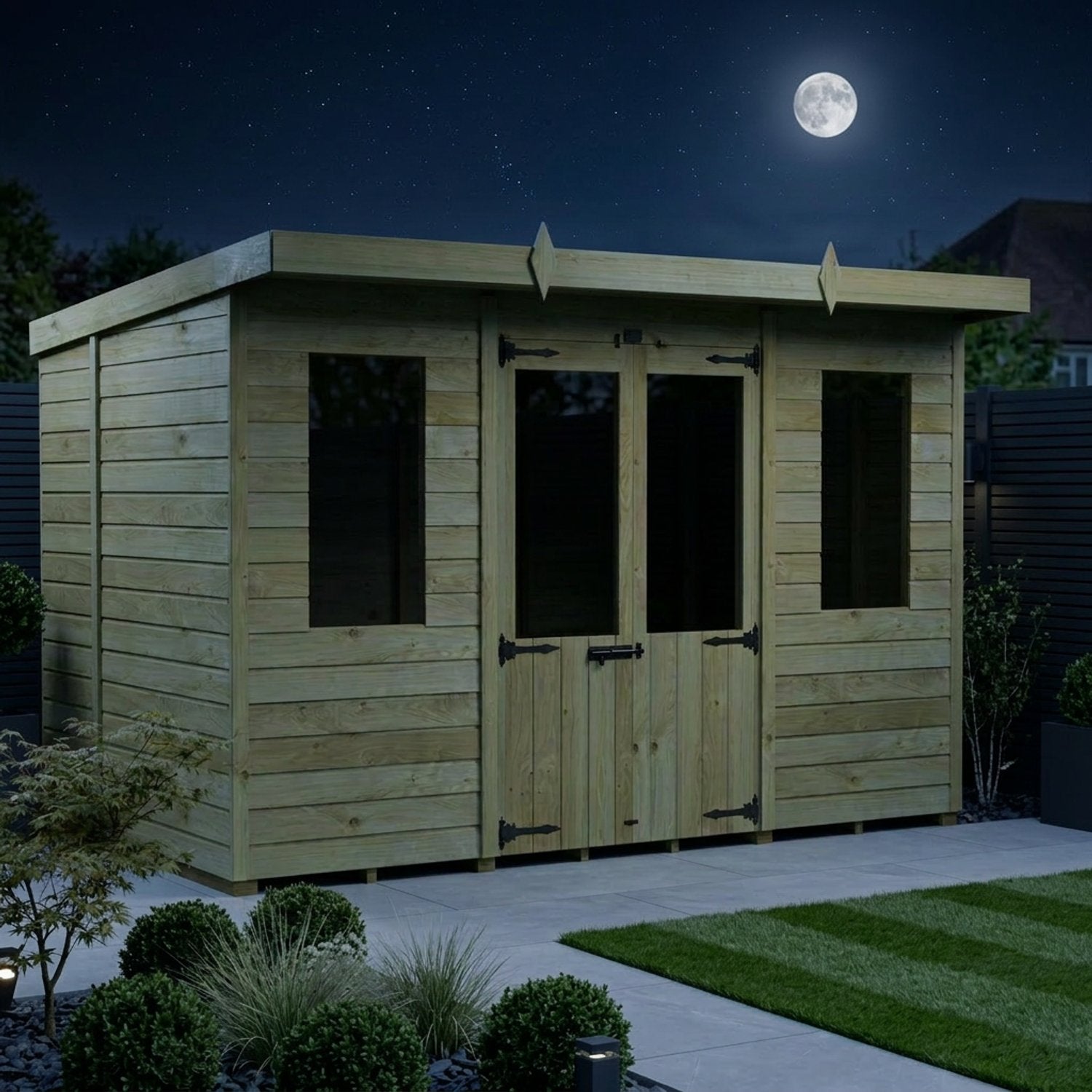 10 x 7 Pent Summer House - view 5