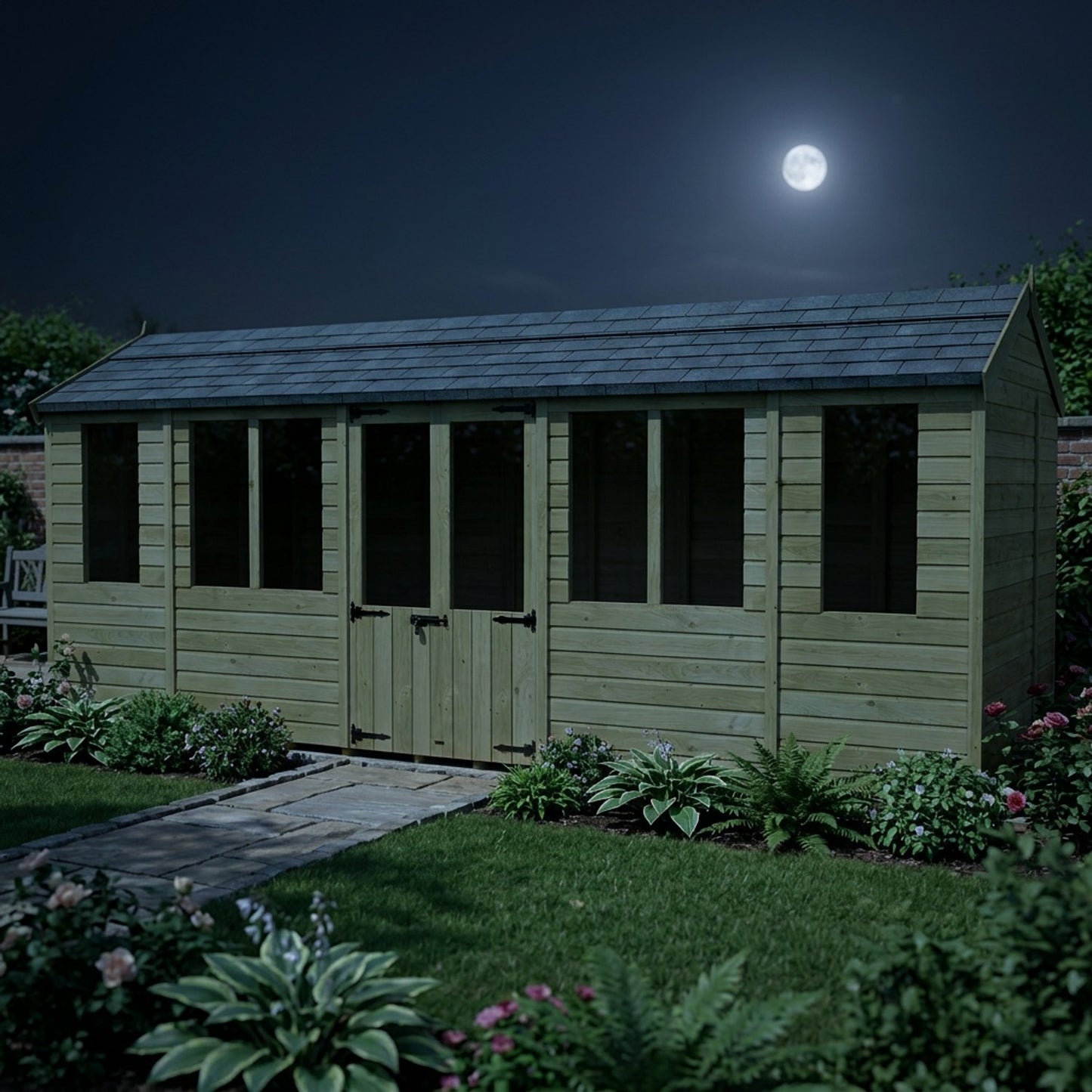18 x 8 Apex Summer House - view 5