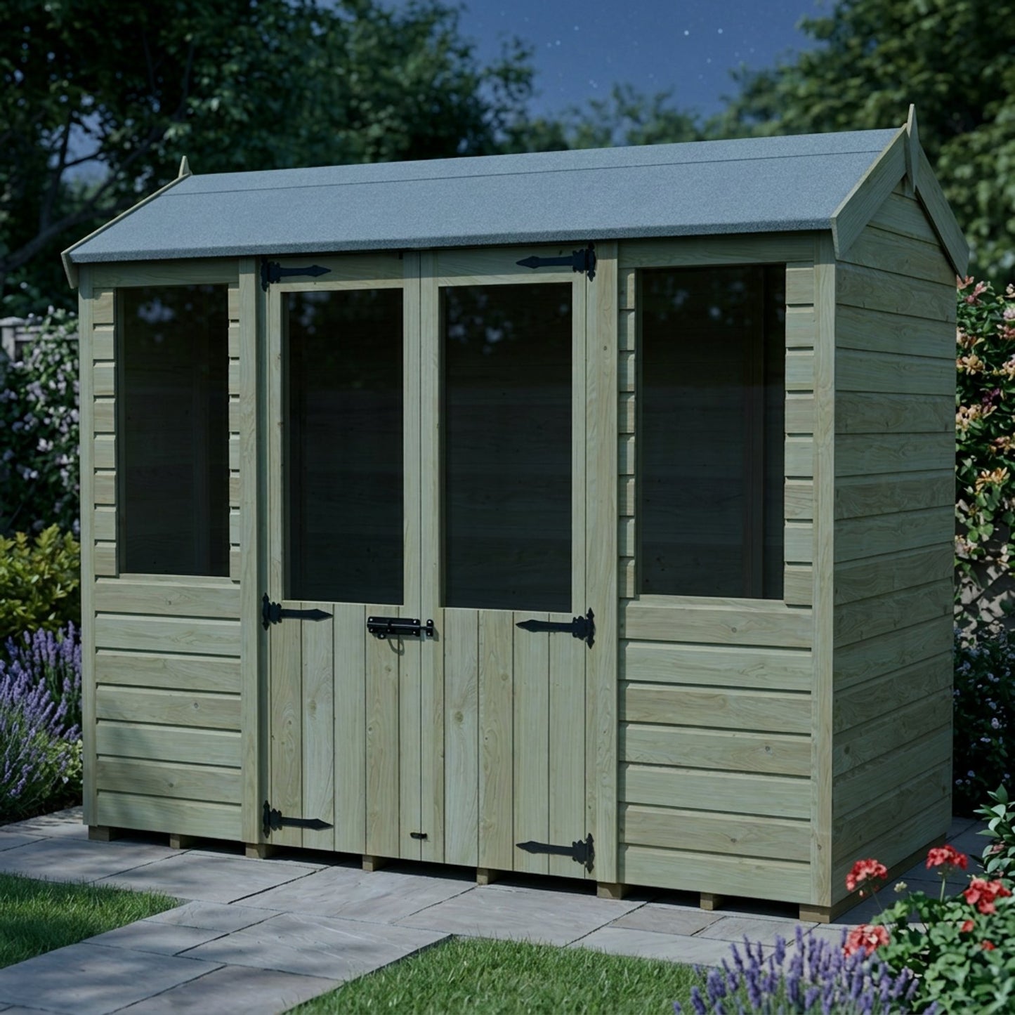 8 x 4 Apex Summer House - view 5