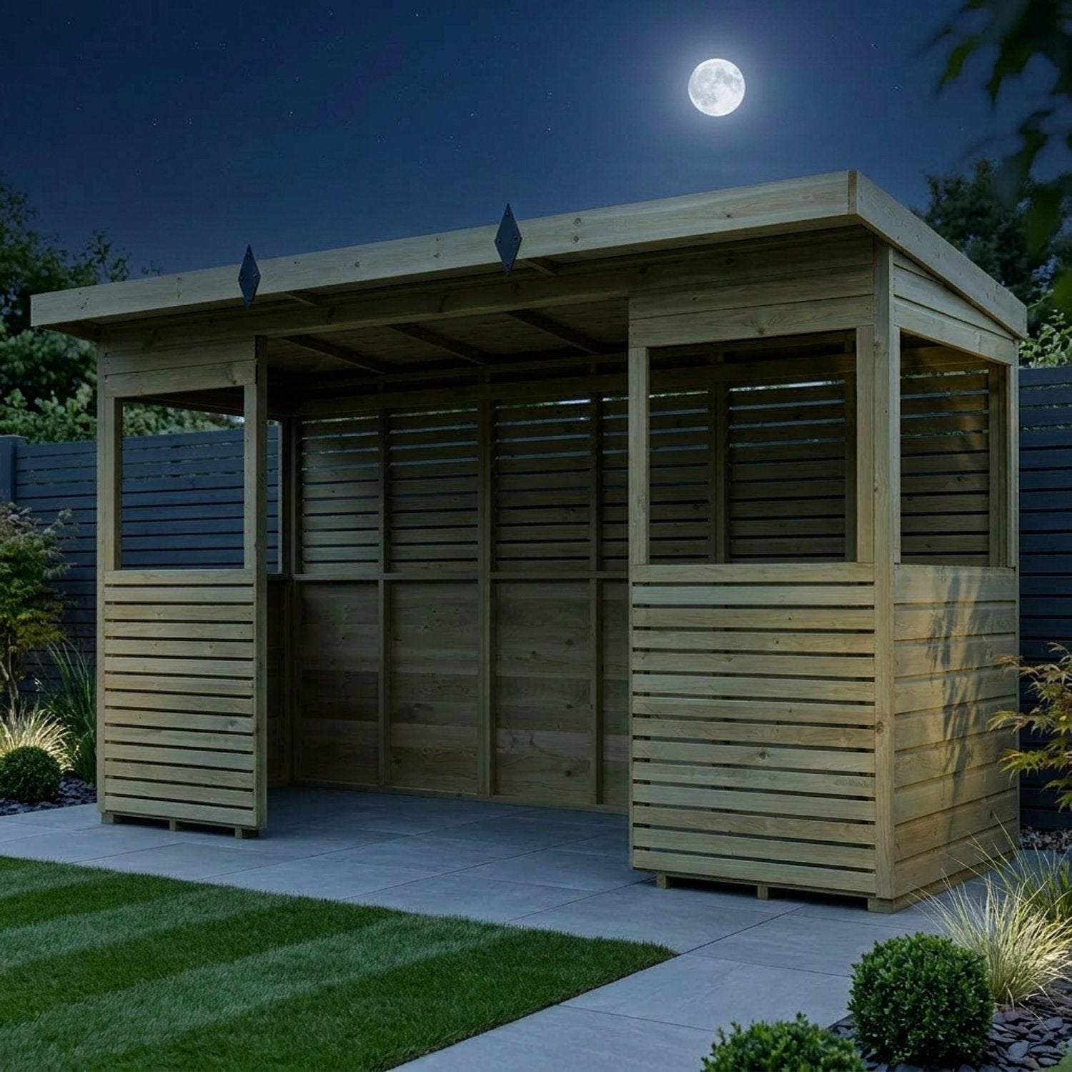 12 x 4 BBQ/Outdoor Kitchen Shelter - view 6