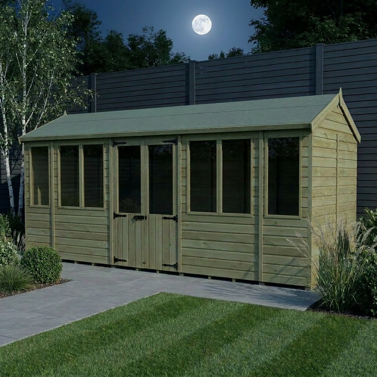 16 x 5 Apex Summer House - view 6