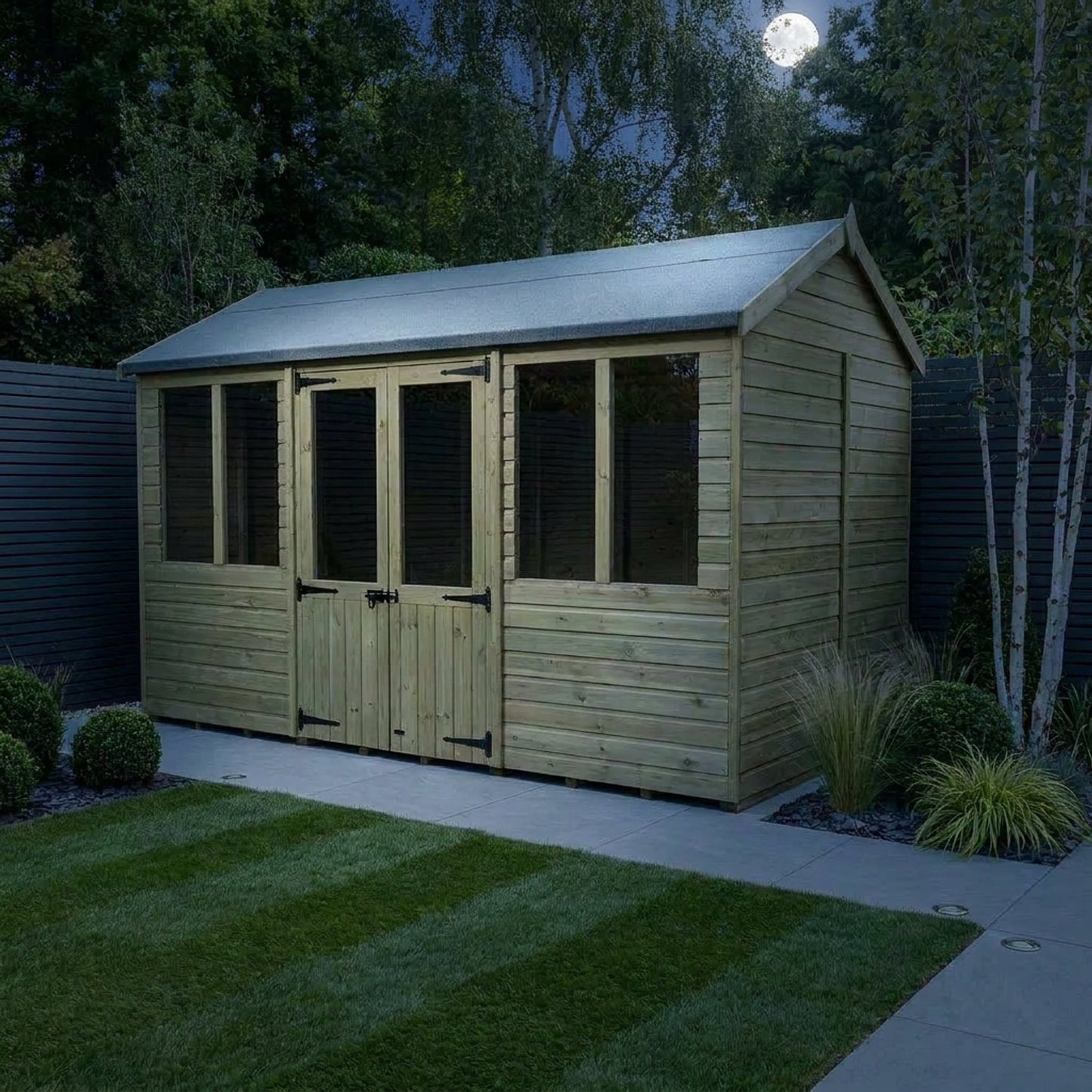 12 x 5 Apex Summer House - view 6