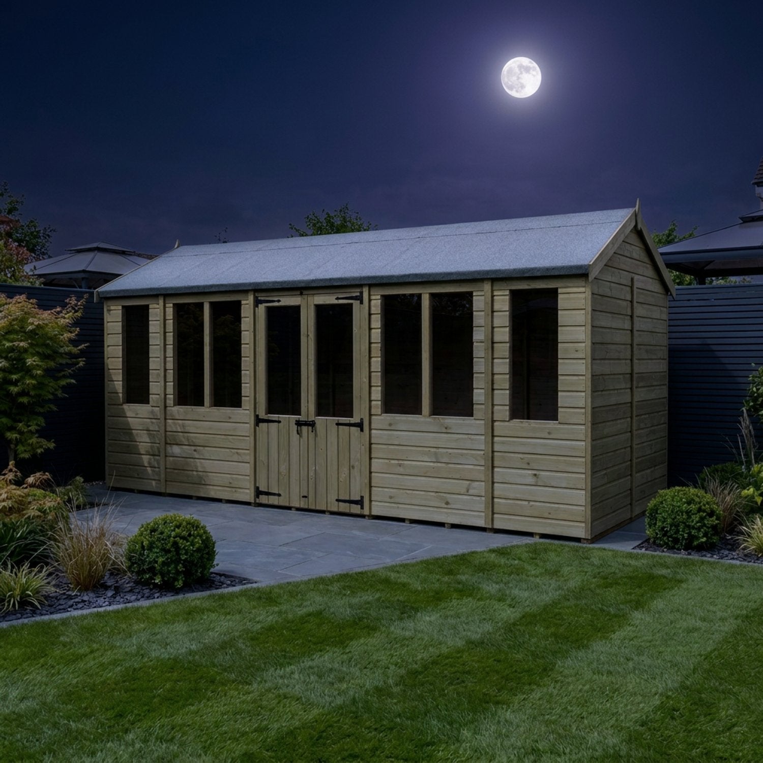 18 x 8 Apex Summer House - view 3
