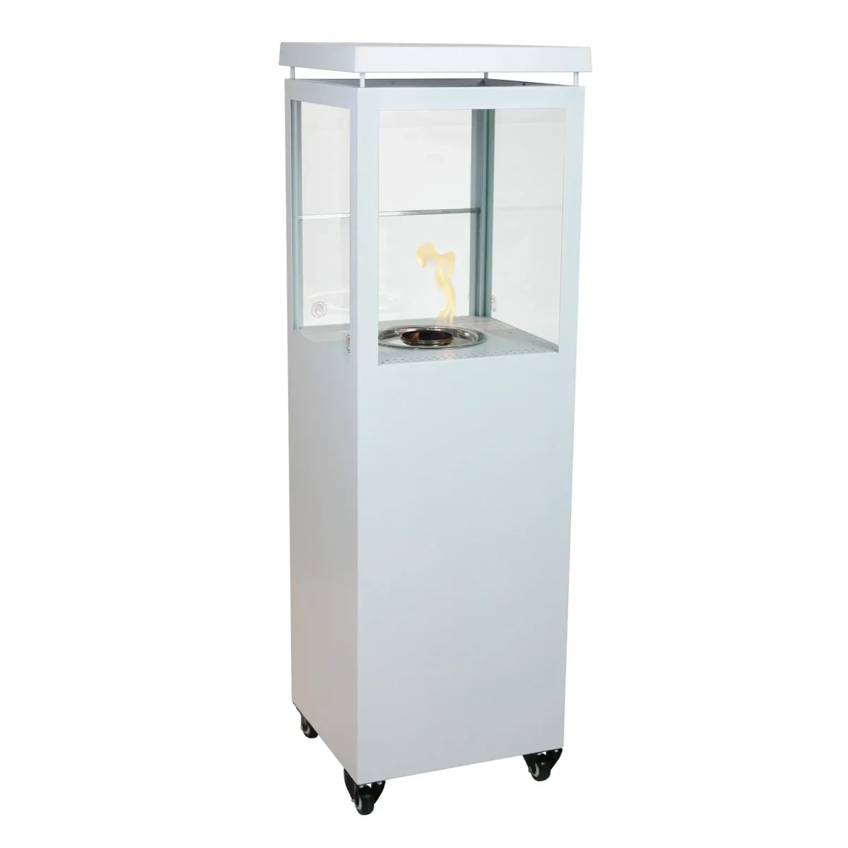 Premium Fire Paris - White - Outdoor Bioethanol Fireplace