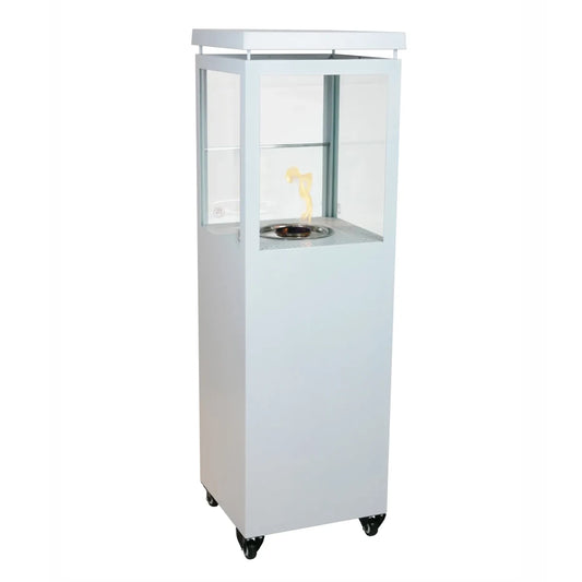 Premium Fire Paris - White - Outdoor Bioethanol Fireplace