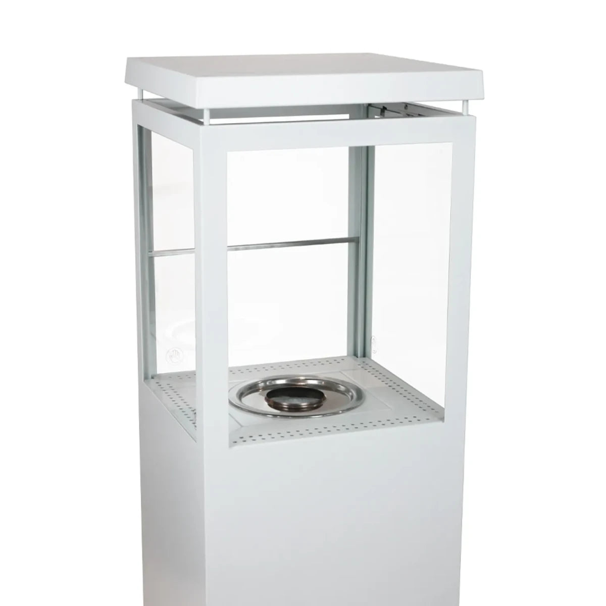Premium Fire Paris - White - Outdoor Bioethanol Fireplace - image 5