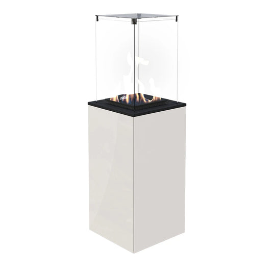 Deluxe Patio Outdoor Gas Fireplace - White
