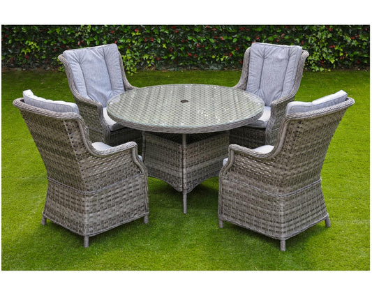 Palazzo Addington 4 Seater Round Dining Set
