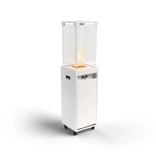 Faro Traffic White Outdoor Gas Fireplace