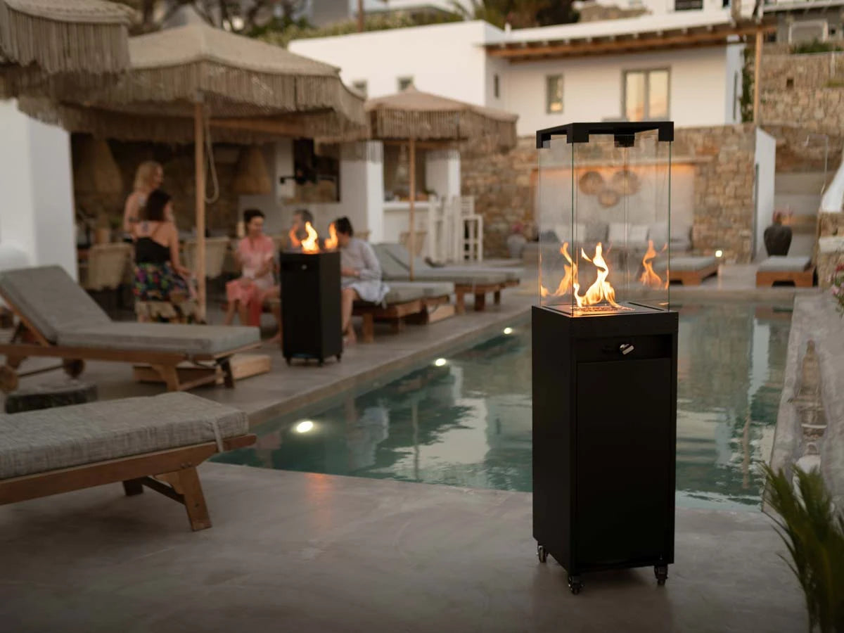 Faro Jet Black Outdoor Gas Heater - Outdoor Gas Patio Heater - image 5