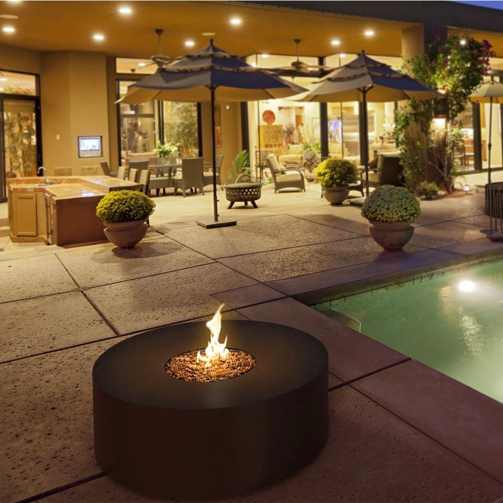Galio Fire Pit Black Automatic - Outdoor Gas Patio Heater - image 4