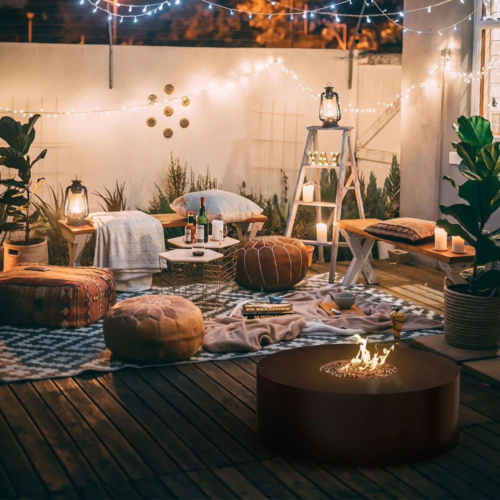 Galio Fire Pit Black Automatic - Outdoor Gas Patio Heater - image 2