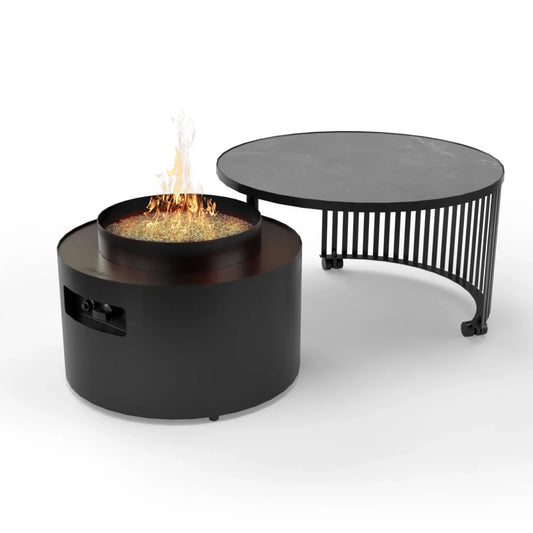 Moon - Garden Table with Gas Fireplace