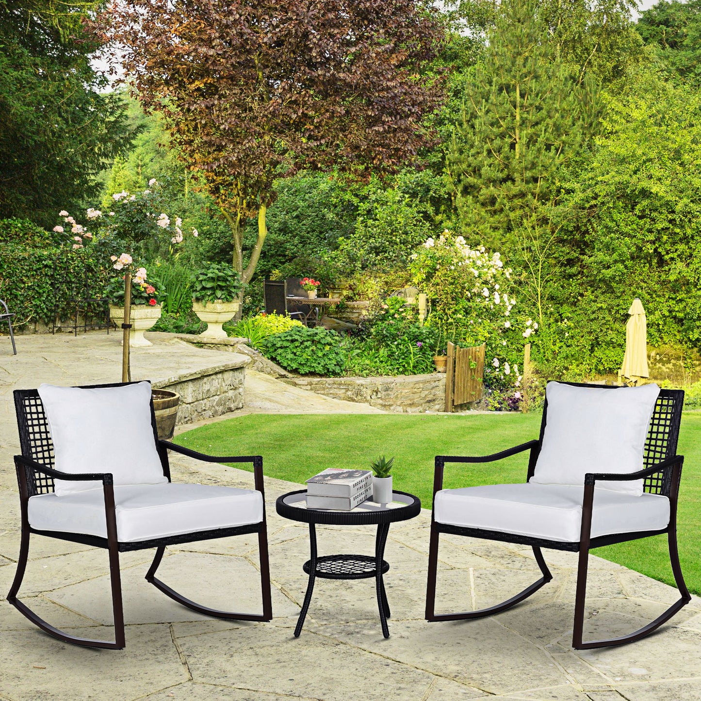 Santorini Rattan Bistro Set