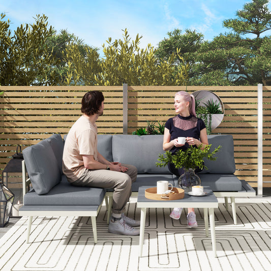 Mediterraneo 3 Piece Garden Furniture Set with 5-Level Adjustable Lounger