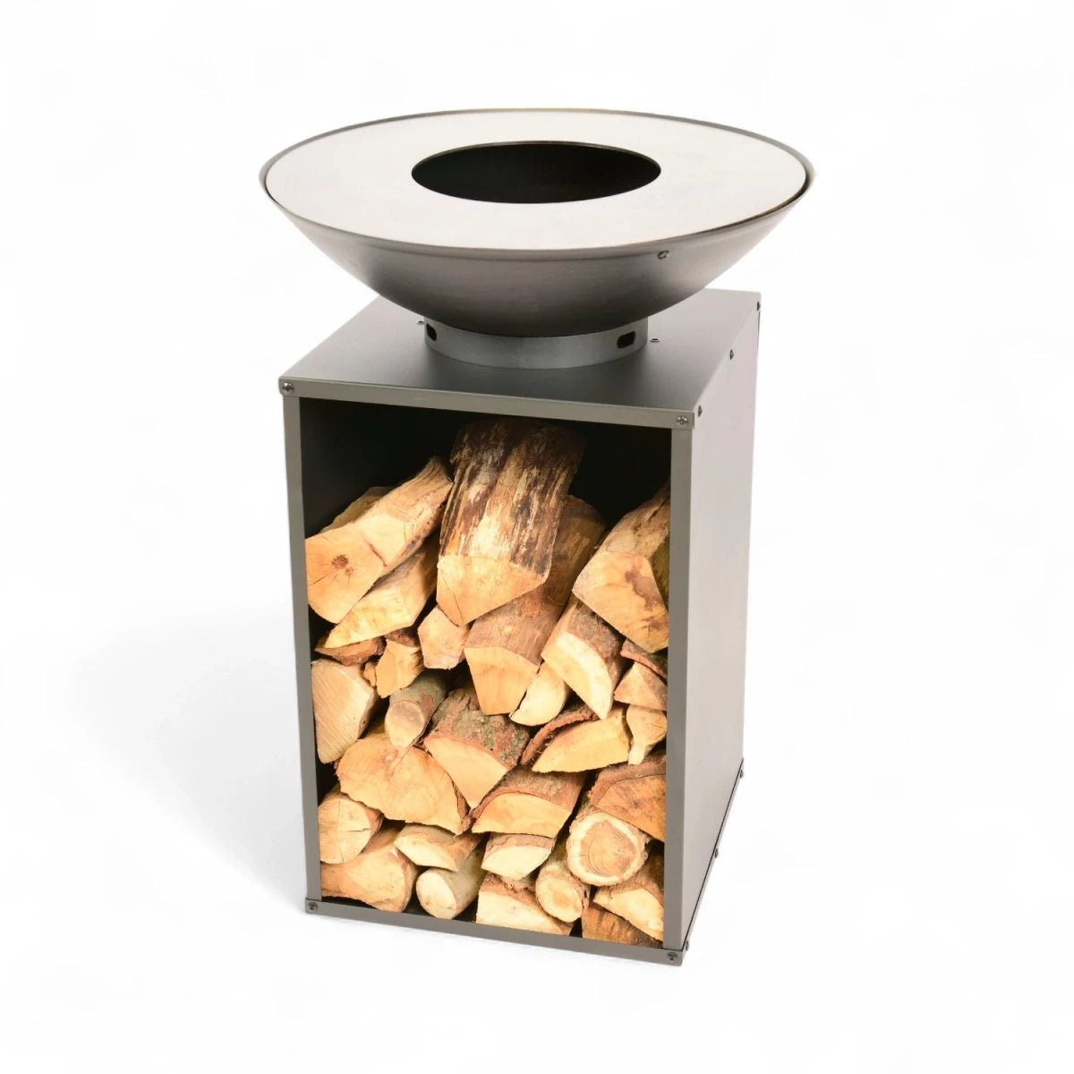 Onyx Fire Bowl w/ Grill and Log Storage - Ø60 - Outdoor Fire Pit - image 2