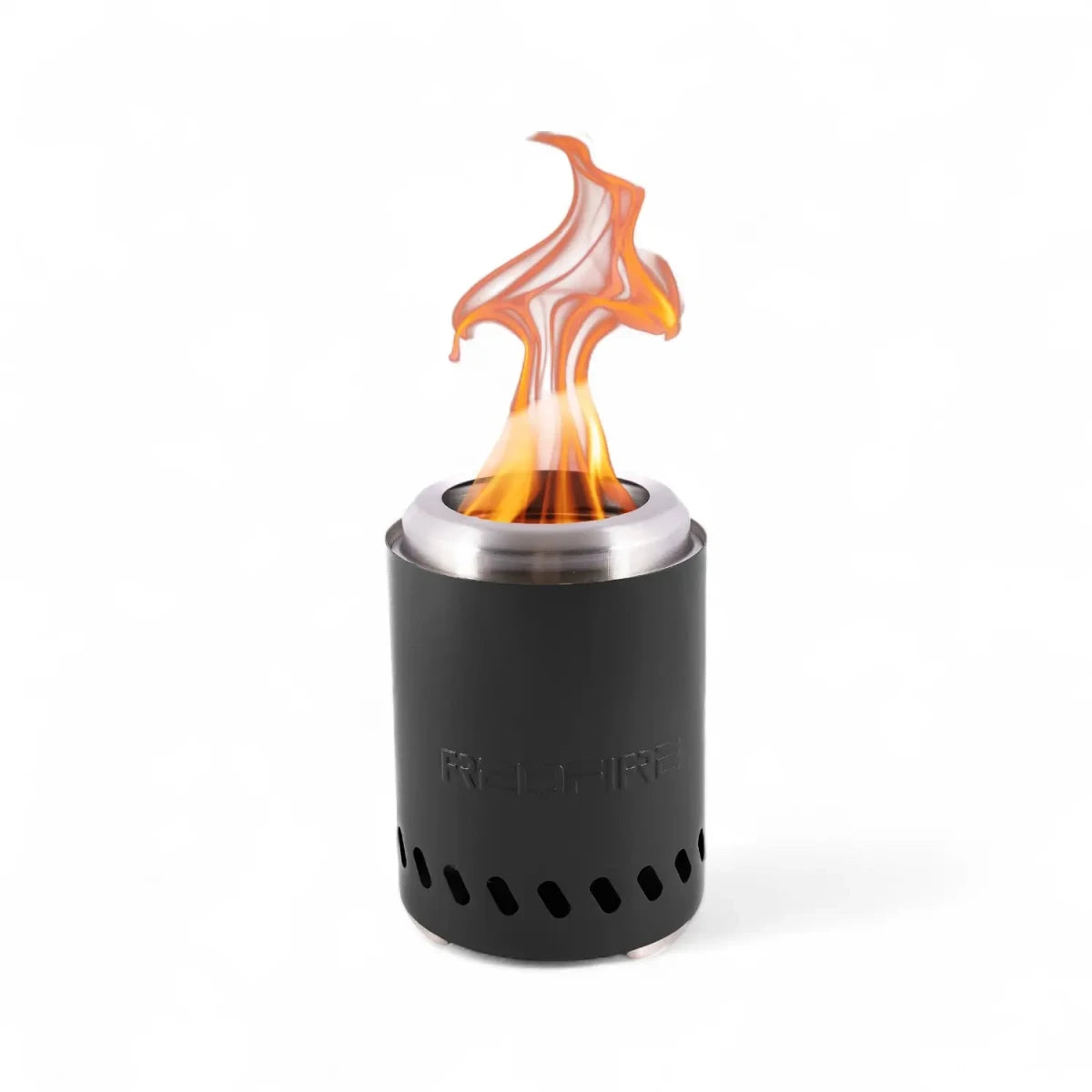 Volcano Pellet Tabletop Fire Pit Small – Black Stainless Steel - Smokeless Fire Pit