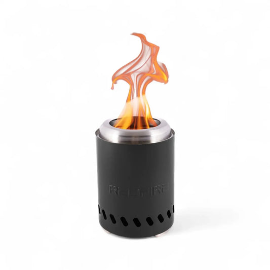 Volcano Pellet Tabletop Fire Pit Small – Black Stainless Steel - Smokeless Fire Pit