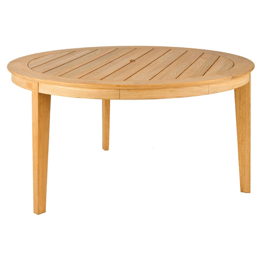 round table made out of wood