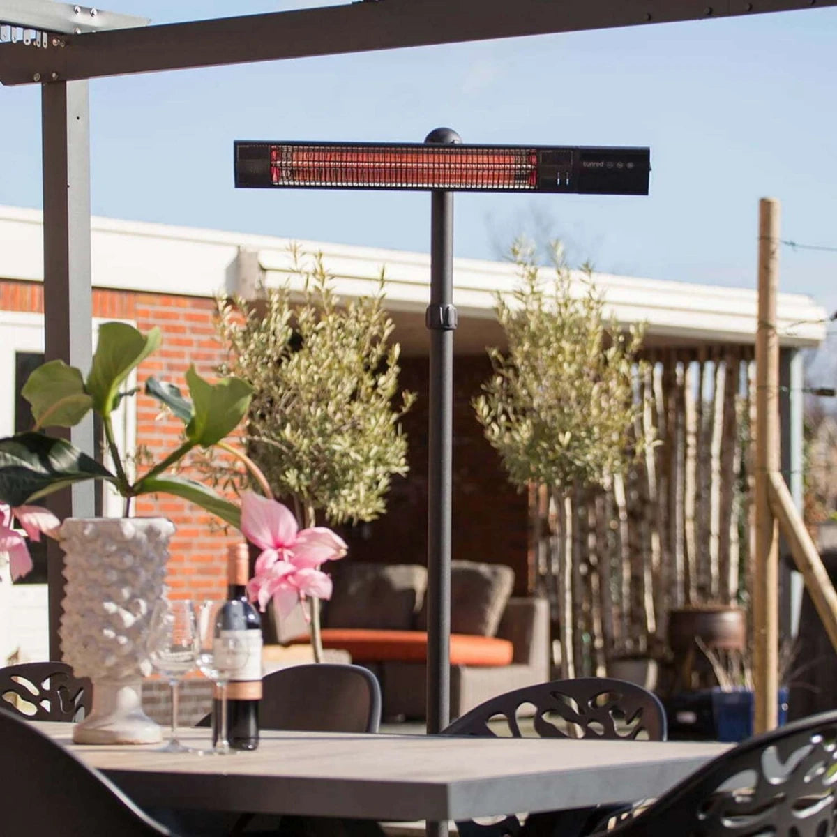 Royal Diamond - Black - 2500W - Freestanding Electric Patio Heater